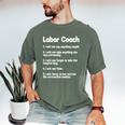 Labor Coach Expecting Dad Rules Papa Baby Men's Comfort Colors T-Shirt Moss