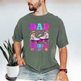 Let's Roll Dad Of The Birthday Girl Roller Skate Birthday Men's Comfort Colors T-Shirt Moss