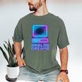Lofi Reverie Analog Dreams Pixel 90s Desktop VHS Nostalgia Men's Comfort Colors T-Shirt Moss