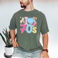 I Love 70's Retro Style Nostalgia Vibe 1970's Party Premium Tri-Blend Men's Comfort Colors T-Shirt Moss