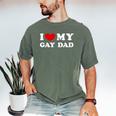 I Love My Gay Dad I Heart My Gay Dad Men's Comfort Colors T-Shirt Moss