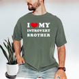 I Love My Introvert Brother I Heart My Introvert Brother Men's Comfort Colors T-Shirt Moss I Love My Introvert Brother I Heart My Introvert Brother Men's Comfort Colors T-Shirt Moss