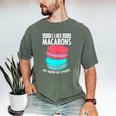 Macaroons Dessert Antisocial Introvert Pastries Food Lover Men's Comfort Colors T-Shirt Moss Macaroons Dessert Antisocial Introvert Pastries Food Lover Men's Comfort Colors T-Shirt Moss