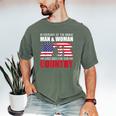 In Memory Of The Brave Man & Woman Memorial Day Men's Comfort Colors T-Shirt Moss