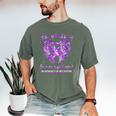 In Memory Of My Sister Overdose Awareness Angel Wing Men's Comfort Colors T-Shirt Moss In Memory Of My Sister Overdose Awareness Angel Wing Men's Comfort Colors T-Shirt Moss