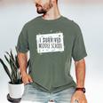 Middle School Graduation Shirts Graduate Grad Men's Comfort Colors T-Shirt Moss