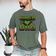 Miner Dad Birthday Boy Party Video Gamer Pixel Men's Comfort Colors T-Shirt Moss