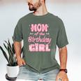 Mom And Dad Of The Birthday Girl Coquette Family Matching Men's Comfort Colors T-Shirt Moss