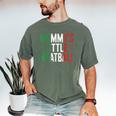 Mommy's Little Meatball Italian Quote Family Dad Mom Kids Men's Comfort Colors T-Shirt Moss