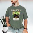 Monster Truck Dad Monster Truck Are My Jam Adults Kids Men's Comfort Colors T-Shirt Moss