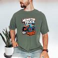 Monster Truck Dad Wheelie Cool Like Normal Dad Men's Comfort Colors T-Shirt Moss Monster Truck Dad Wheelie Cool Like Normal Dad Men's Comfort Colors T-Shirt Moss