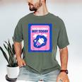 Not Today Cool Fun Cute Introvert Cat Character Men's Comfort Colors T-Shirt Moss Not Today Cool Fun Cute Introvert Cat Character Men's Comfort Colors T-Shirt Moss