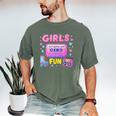 Old School Memory Girls Just Wanna Have Fun Artwork Men's Comfort Colors T-Shirt Moss Old School Memory Girls Just Wanna Have Fun Artwork Men's Comfort Colors T-Shirt Moss