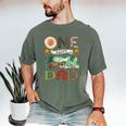 One Happy Dad Camper 1st Birthday Boy Camping Bear Men's Comfort Colors T-Shirt Moss