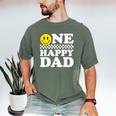 One Happy Dude Dad 1st Birthday Family Matching Men's Comfort Colors T-Shirt Moss