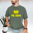 PhD Graduation Ph Diva t Shirt Phdiva Phd t Men's Comfort Colors T-Shirt Moss