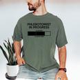 Phlebotomist In Progress Phlebotomy School Graduation Men's Comfort Colors T-Shirt Moss