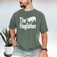 Pig The Hogfather Hog Dad Fathers Day Parody Papa Men Men's Comfort Colors T-Shirt Moss