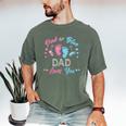 Pink Or Blue Dad Loves You Gender Reveal Men's Comfort Colors T-Shirt Moss