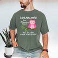 Pink I Graduated From Elementary Graduation Men's Comfort Colors T-Shirt Moss