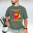 Please Be Patient With Me I'm From The 1900s Gen X Robot Men's Comfort Colors T-Shirt Moss