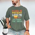 Please Be Patient With Me I'm From The 1900s Trendy Men's Comfort Colors T-Shirt Moss