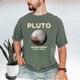 Pluto Never Forget 1930-2006 Planet Space Science Nostalgia Men's Comfort Colors T-Shirt Moss