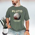 Pluto Never Forget 1930-2006 Planet Space Science Nostalgia Premium Tri-Blend Men's Comfort Colors T-Shirt Moss