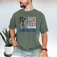 Proud Army Dad Soldier Son Patriotic Veterens Men's Comfort Colors T-Shirt Moss