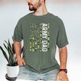 Proud Army Dad United States USA Flag For Father's Day Men's Comfort Colors T-Shirt Moss