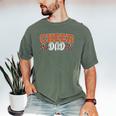 Proud Cheer Dad My Favorite Cheerleader Calls Me Dad Orange Men's Comfort Colors T-Shirt Moss