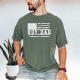 Proud Dad Of Boy Father Of Boys For Dad Xmas Fathers Day Men's Comfort Colors T-Shirt Moss Proud Dad Of Boy Father Of Boys For Dad Xmas Fathers Day Men's Comfort Colors T-Shirt Moss
