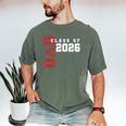 Proud Dad Of Class Of 2026 Graduate Men's Comfort Colors T-Shirt Moss