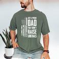 Proud Dad That Didn't Raise Liberals American Flag -ON BACK Women Men Men's Comfort Colors T-Shirt Moss