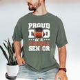 Proud Dad Of a Football Senior 2026 Graduation Men's Comfort Colors T-Shirt Moss