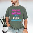 Proud Mom Of A 2017 Graduate Graduation Tee T-Shirt Men's Comfort Colors T-Shirt Moss