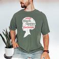 Proud Queen Shirt PhD Graduation Afro Doctorate Men's Comfort Colors T-Shirt Moss