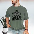Proud Step Dad Of A Class Of 2018 Tee Graduate Graduation Z1 Men's Comfort Colors T-Shirt Moss