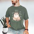 Ragdoll Cat Anatomy Cute Pet Mom Dad Cream Bicolor Men's Comfort Colors T-Shirt Moss