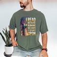 Reading Bookish Dragon Fantasy Men's Comfort Colors T-Shirt Moss Reading Bookish Dragon Fantasy Men's Comfort Colors T-Shirt Moss