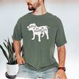 Rescue Is My Favorite Breed T Shirt Pitbull Mam Dad Shirt Men's Comfort Colors T-Shirt Moss
