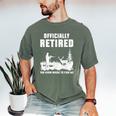 Retirement 2025 Retire Deer Hunting Retired For Dad Men's Comfort Colors T-Shirt Moss