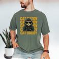 Retro Cat Daddy Style Animal For Men Women Kid Boy Girl Men's Comfort Colors T-Shirt Moss