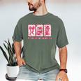 Retro Coquette Bow All Booked For Valentines Book Lover Cute Men's Comfort Colors T-Shirt Moss