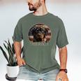 Rottie Dog Mom Dad 'Merica Rottweiler Men's Comfort Colors T-Shirt Moss