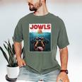 Rottie Rottweiler Jowls Burger Giant Tank Dog Mom Dad Men's Comfort Colors T-Shirt Moss