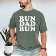 Run Dad Run Marathon Running Spectator Shirt T-Shirt Men's Comfort Colors T-Shirt Moss