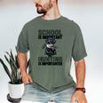 School Important But Hunting Is Importanter Dad Men's Comfort Colors T-Shirt Moss