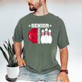 Senior 2025 Bowling Player Class Of 2025 Graduation Seniors Men's Comfort Colors T-Shirt Moss