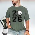 Senior 2026 Golf Player Heart Graduation Girls Teens Men's Comfort Colors T-Shirt Moss